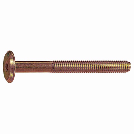 Midwest Fastener Binding Screw, 1.00mm (Coarse), Steel, Yellow Zinc, 6 PK 933628